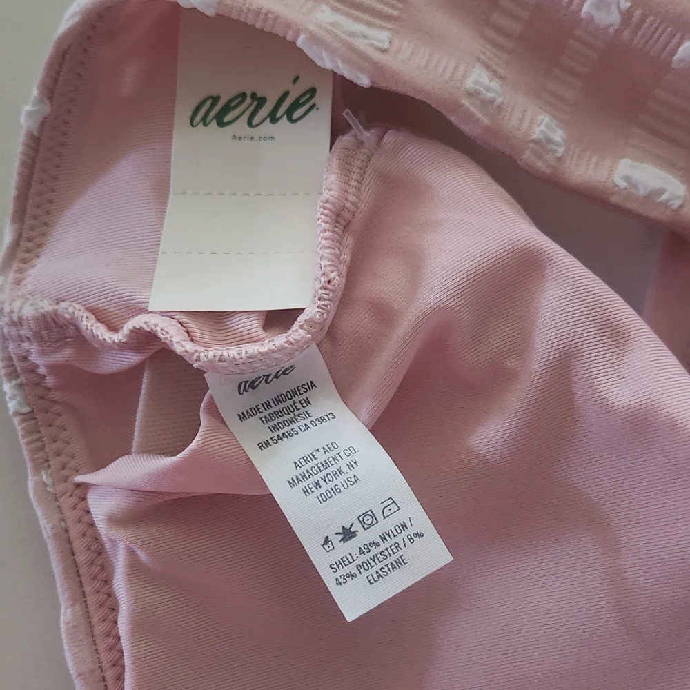 🆕️AERIE NWT Pink Large Bikini Top - Picture 3 of 12